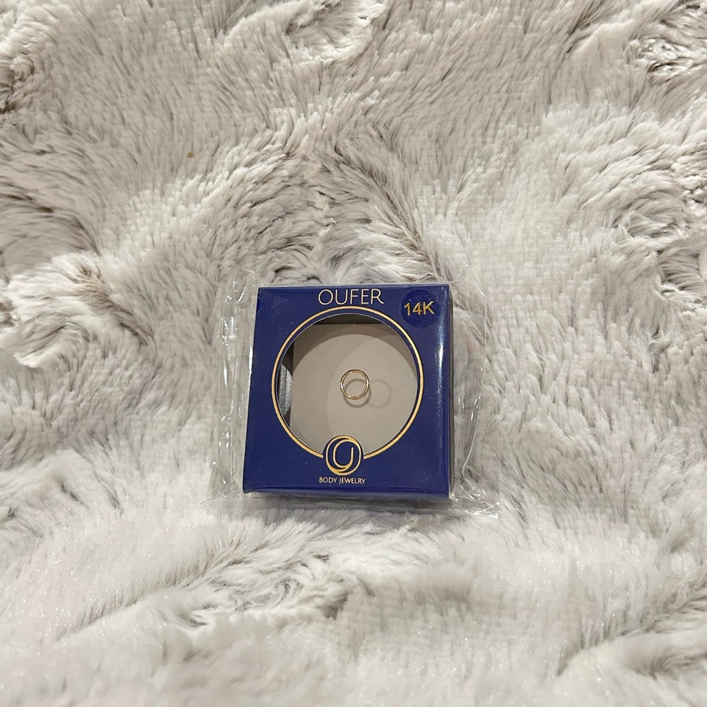 OUFER 14K solid gold seamless clicker